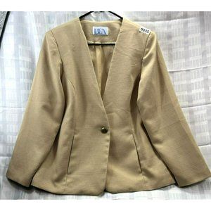 BFA CLASSICS, Women BLAZER, long sleeve, COLOR BRAWN GOLD